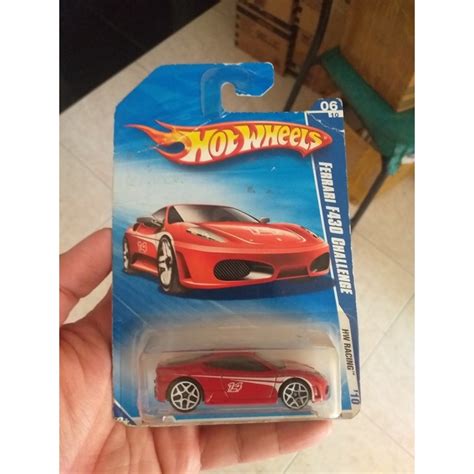 Jual Hot Wheels Ferrari F Challenge Merah Card Rusak Shopee Indonesia