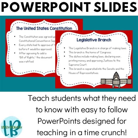 United States Constitution Powerpoint And Notes