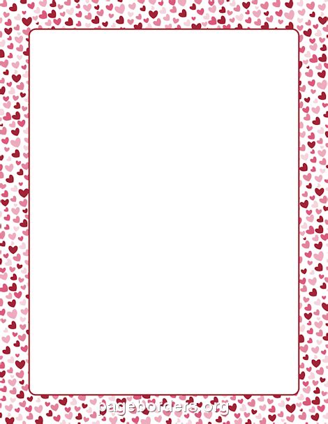 Heart Border: Clip Art, Page Border, and Vector Graphics