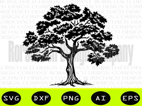 Oak Tree Svg Oak Tree Clipart Tree Svg Red Oak Svg Nature Svg Oak