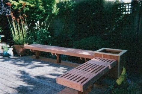 Custom Traditional Redwood Outdoor Patio Benches By Companion Woods