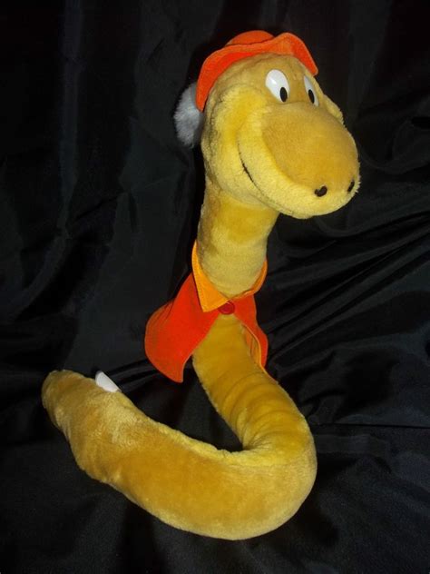 Rare Vintage Disney Robin Hood Sir Hiss Plush Snake Bendable