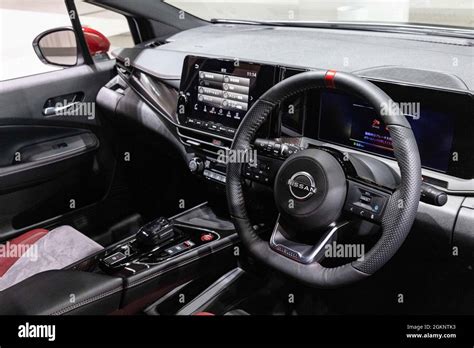 Yokohama, Japan. 15th Sep, 2021. Interior of Nissan Aura Nismo on ...