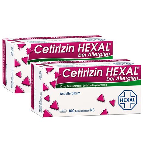 Cetirizin HEXAL Bei Allergien 10 Mg 2x100 St Shop Apotheke