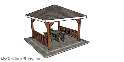 Lean To Gazebo Plans | MyOutdoorPlans | Free Woodworking Plans and ...