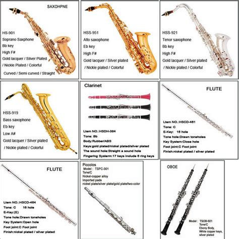 Woodwind Family Instruments List