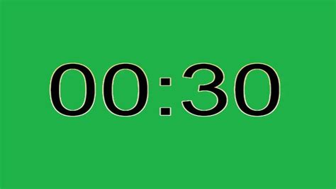 Second Timer Countdown Timer Seconds Greenscreen Vimeo Logo