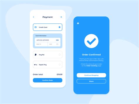 Payment And Order Confirmation App By Nick Budrewicz For Via Creative On