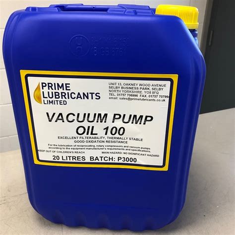 Prime Vacuum pump oil 100