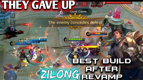 The New Revamp Zilong Made Enemy Surrender One Shot Build By Hyper