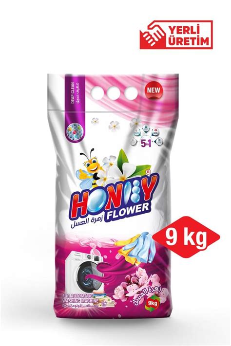 Honey Flower Toz Deterjan Kg Enzim G C Ferahl Beyazlar Ve