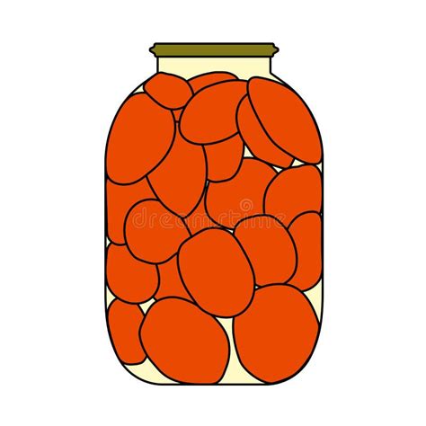 Canned Tomatoes Icon Stock Vector Illustration Of Nutrition 202735705