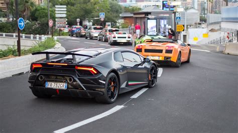 Supercars In Monaco Vol Huracan Evo Gts Aventador Svj