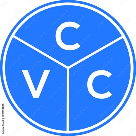 CVC letter logo design on White background. CVC creative initials ...