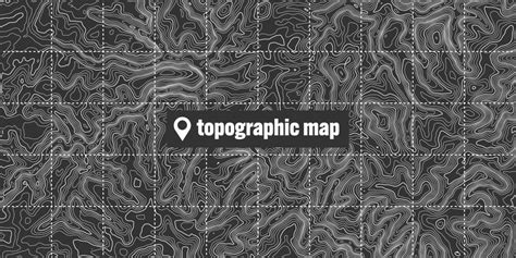 Topographic map with contour lines geographic Vector Image