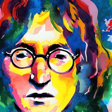 John Lennon Pop Art Painting · Creative Fabrica