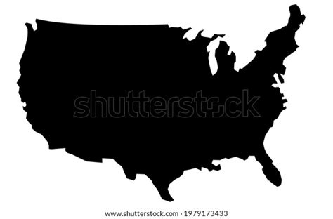 Vector Illustration Usa Map Stock Vector (Royalty Free) 1979173433 ...