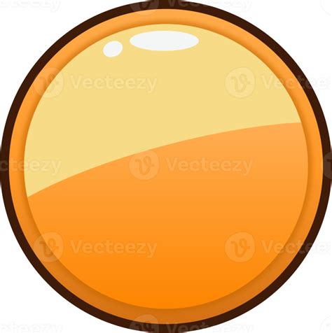 Orange Cartoon Circle Button 10976810 Png