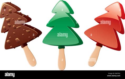 Vector Set Of Fruit And Chocolate Popsicles Stock Vector Image Art