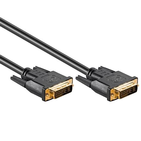 DVI Kabel - DVI-I Kabel, Dual Link (24+4+1 polig), 1.8 Meter.