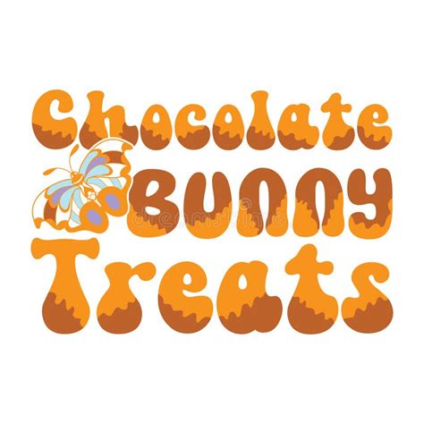 Happy Easter Groovy Svg Design Easter Bunny Quotes Design Stock Vector