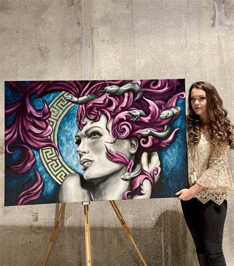 Medusa Original Painting By Stephanie → Exclusive Art And Art Prints ← Art With Passion