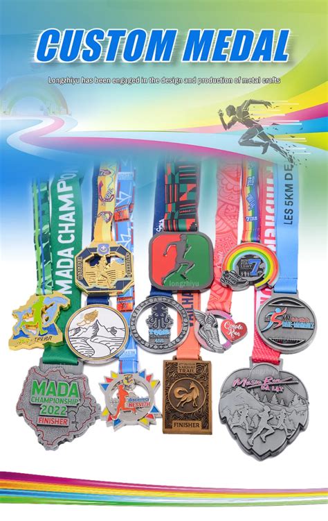 Longzhiyu Years Sport Medals Factory Wholesale K Finisher Medals