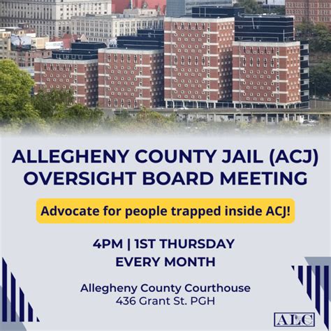 Jun 6 Allegheny County Jail Oversight Board Meeting Abolitionist