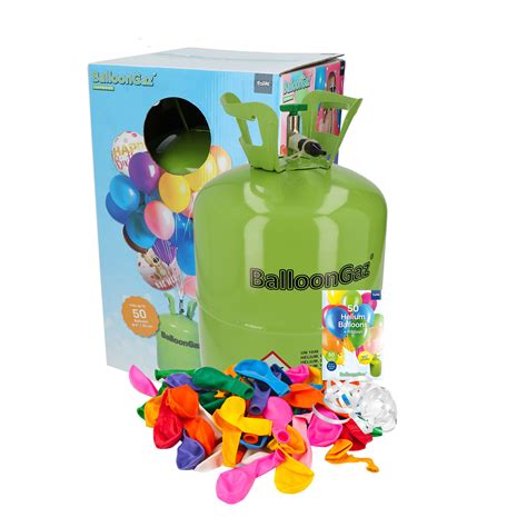 Ballongas Helium Einweg Flasche Mit Ballons Stellfeld Ernst