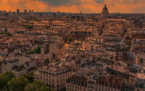 Aerial View Paris City France 4K 5K HD Travel Wallpapers | HD ...