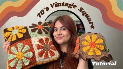 Crochet S Vintage Daisy Flower Square Tutorial Diy In