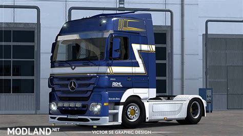 ROML Cargo Logistics Mercedes Actros MP3 Skin ETS 2