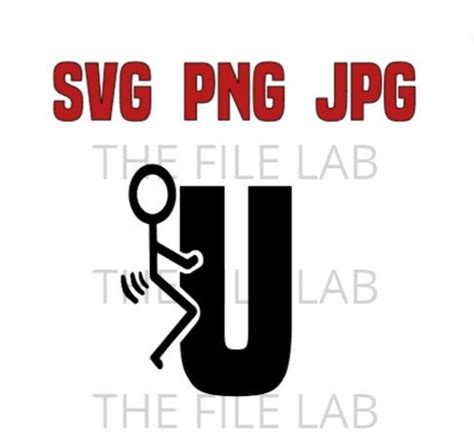 FUCK YOU Stick Man Svg Png Etsy