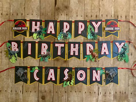 Jurassic Park Jurassic Park Banner Dinosaur Banner Dinosaur Theme Etsy In 2024 Jurassic