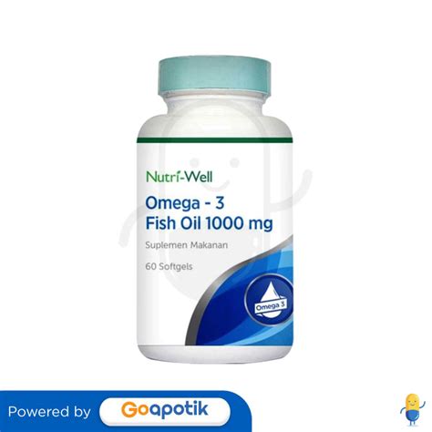 NUTRIWELL OMEGA 3 FISH OIL 1000 MG BOTOL 60 KAPSUL Kegunaan Efek