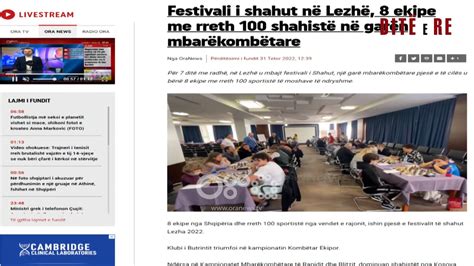 Festivali I Shahut N Lezh Ekipe Me Rreth Shahist N Gar N