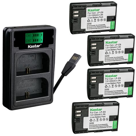 Kastar Battery Lzd Charger For Canon Lp E Lp E N Lc E Canon Eos