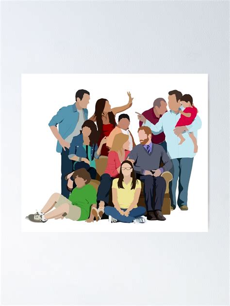 "Modern Family cast" Poster for Sale by piglet83 | Redbubble