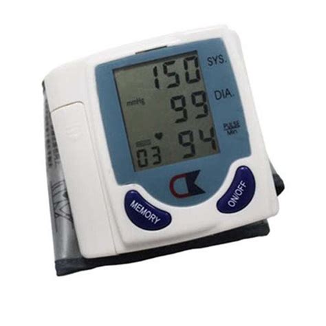 Lcd Automatic Digital Wrist Blood Pressure Monitor Wrist Meter Test