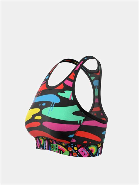 Custom Sports Bra Custom Printed Sports Bra Handmade