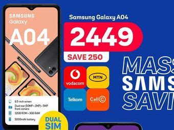 Smartphones Samsung Galaxy A04 Offer At PEP