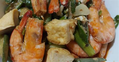 Resep Tumis Udang Tahu Terung Enak Dan Mudah Cookpad