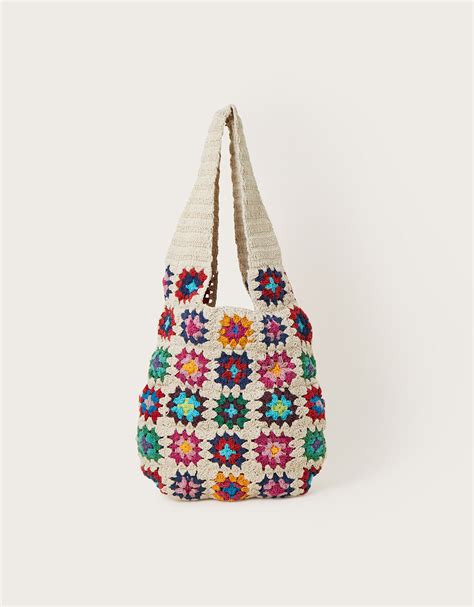 Crochet Shopper Bag Accessories Monsoon Uk