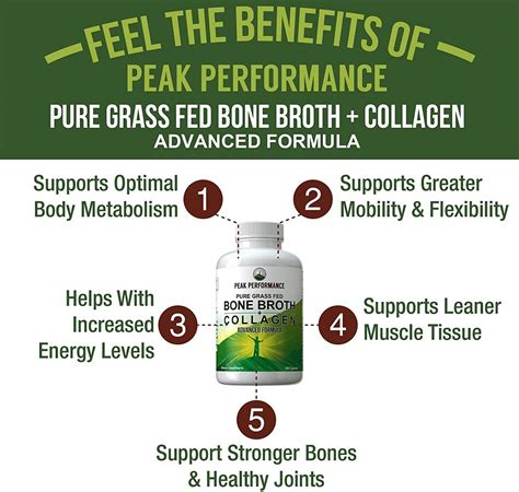 Bone Broth Collagen Capsules. 180 Pills of Grass Fed Bone Broth ...