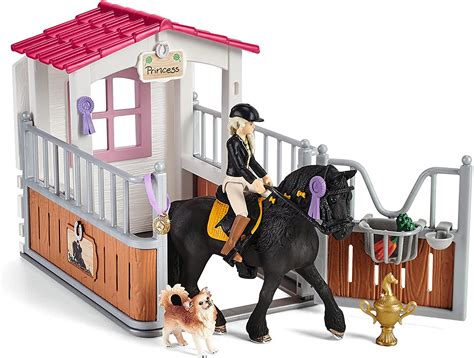 Schleich Horse Club 42437 Horse Stall with Horse Club Tori & Princess – Yachew