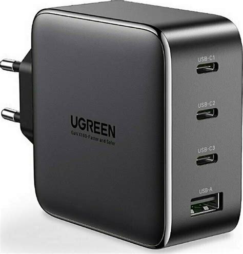 Ugreen Φορτιστής Χωρίς Καλώδιο με Θύρα Usb A και 3 Θύρες Usb C 100w