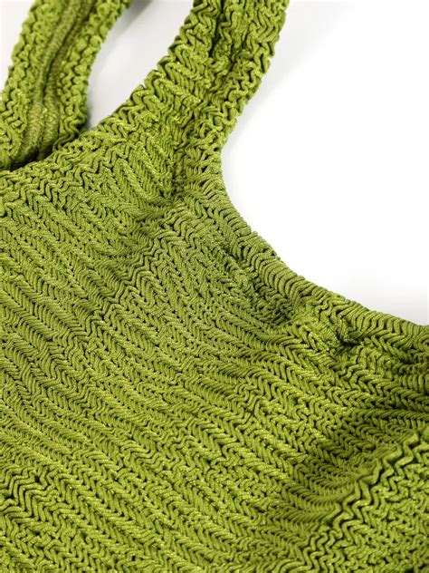 Paramidonna Emily Seersucker Bikini In Green ModeSens