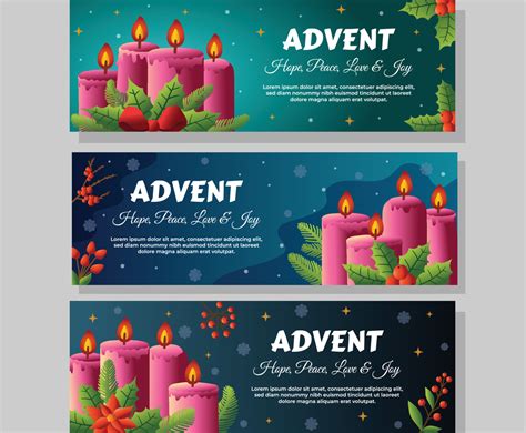 Advent Banner Template | FreeVectors