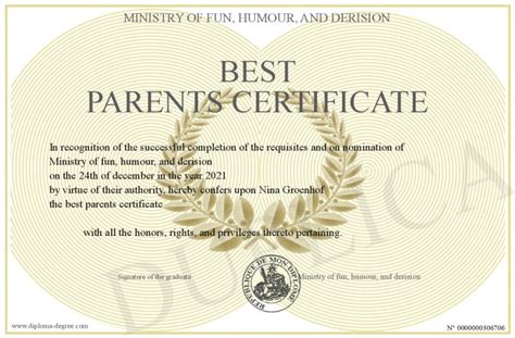 best-parents-certificate