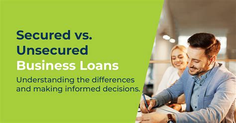 Secured Vs Unsecured Business Loans Understand The Differences